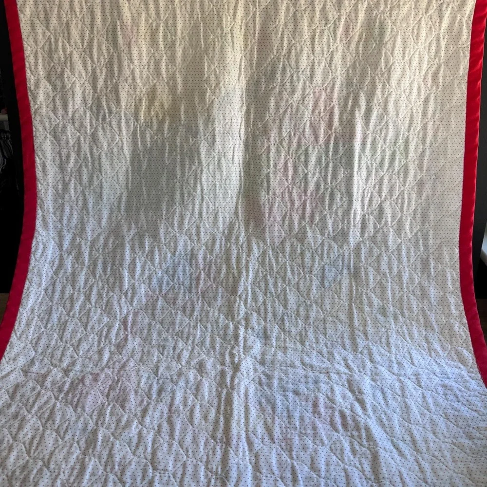Vintage 70s Handmade‎ Throw Quilt Blanket Farm Animals Cottagecore Country Decor